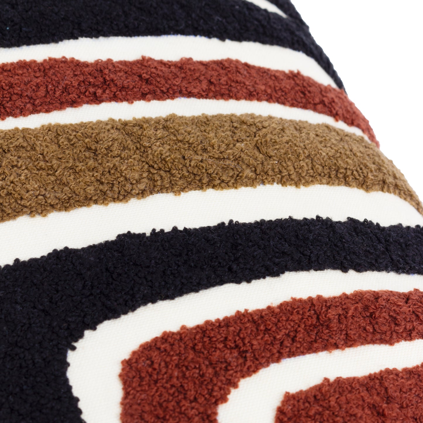 Crimson Noir Tufted Cushion
