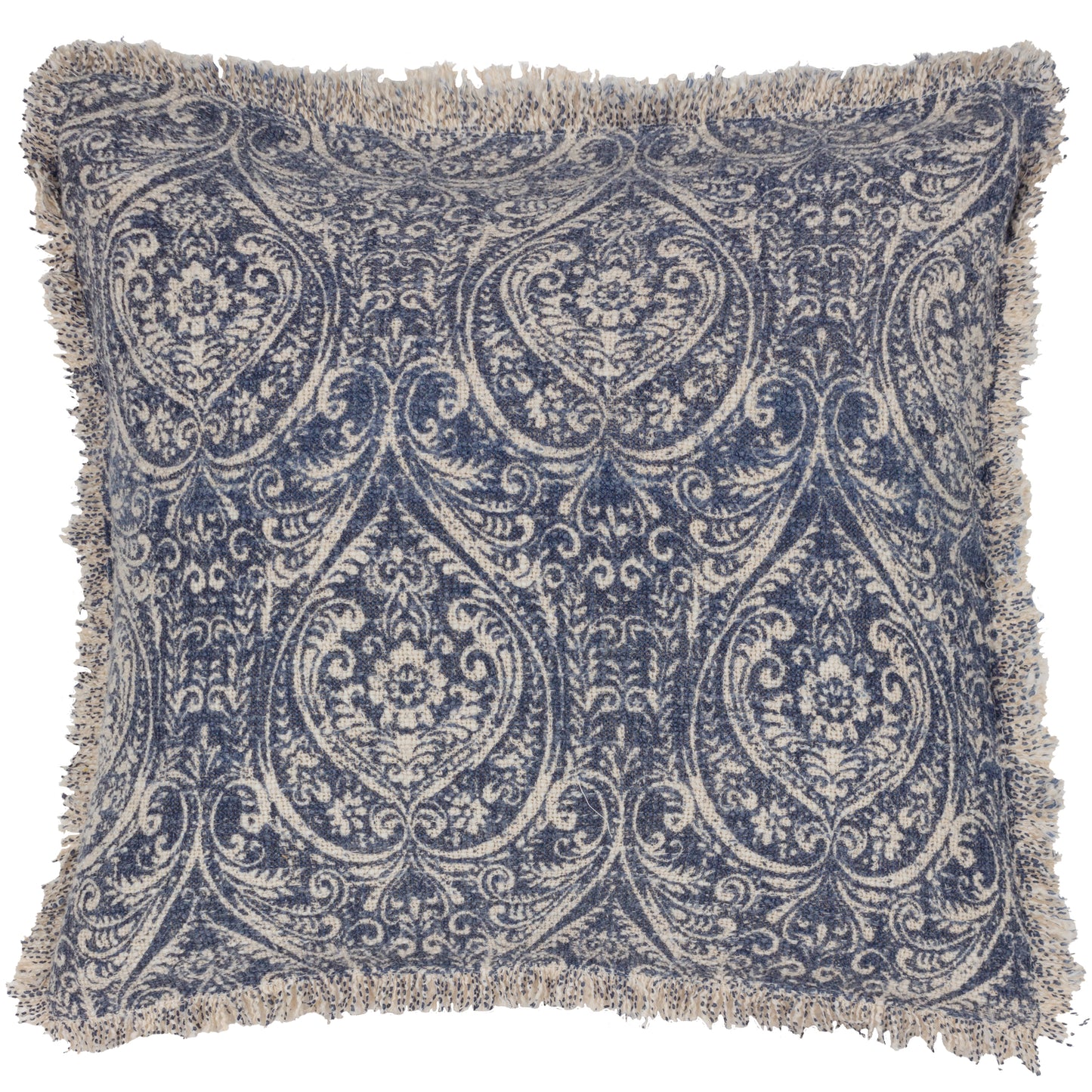 Serenity Blue Damask Cushion