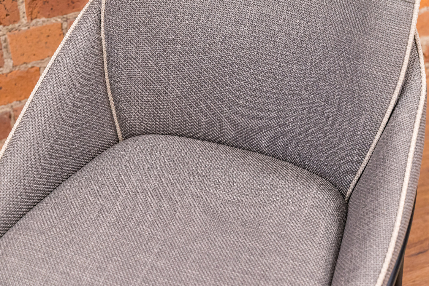 Harrison Range Leighton Dining Chair Grey & Light Trim