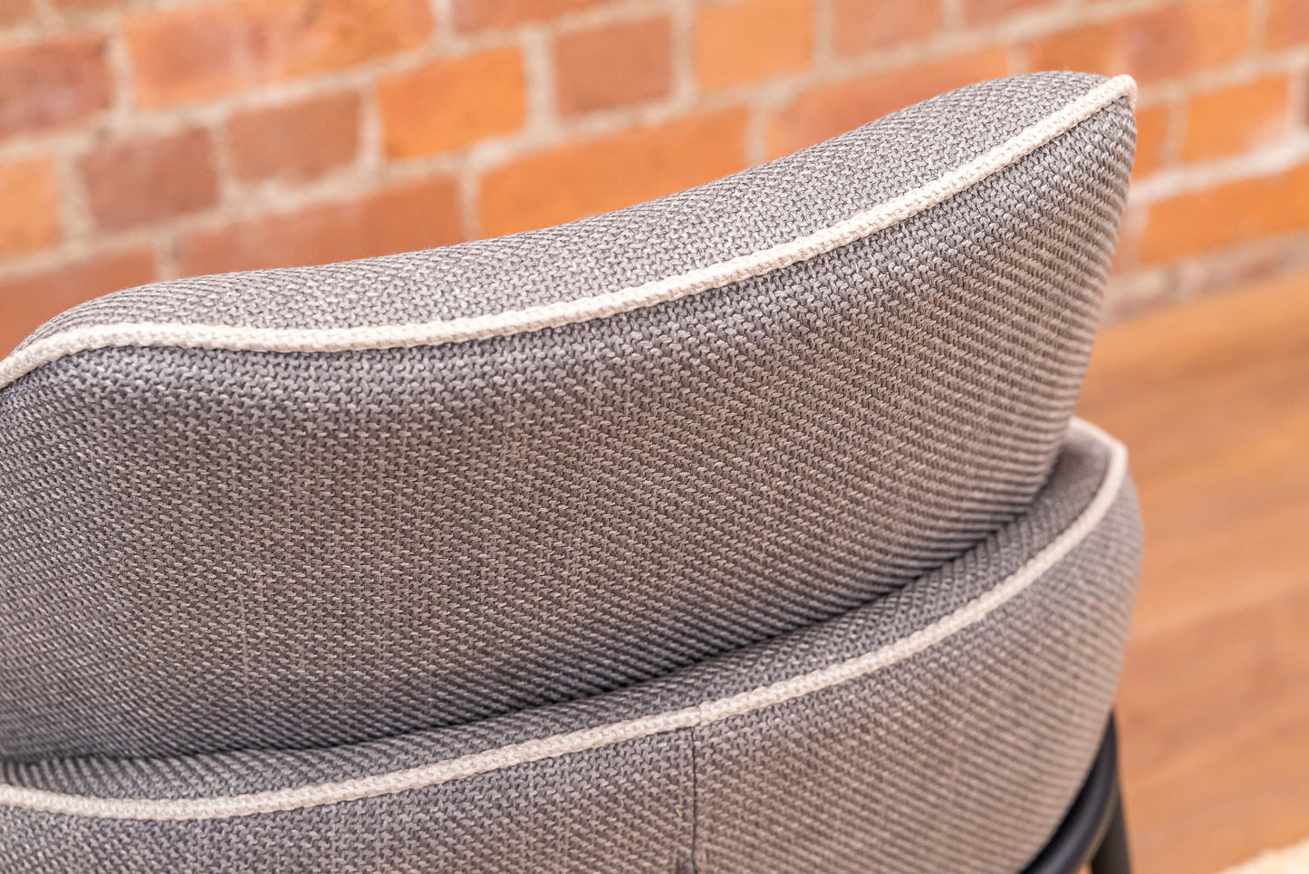 Harrison Range Leighton Dining Chair Grey & Light Trim