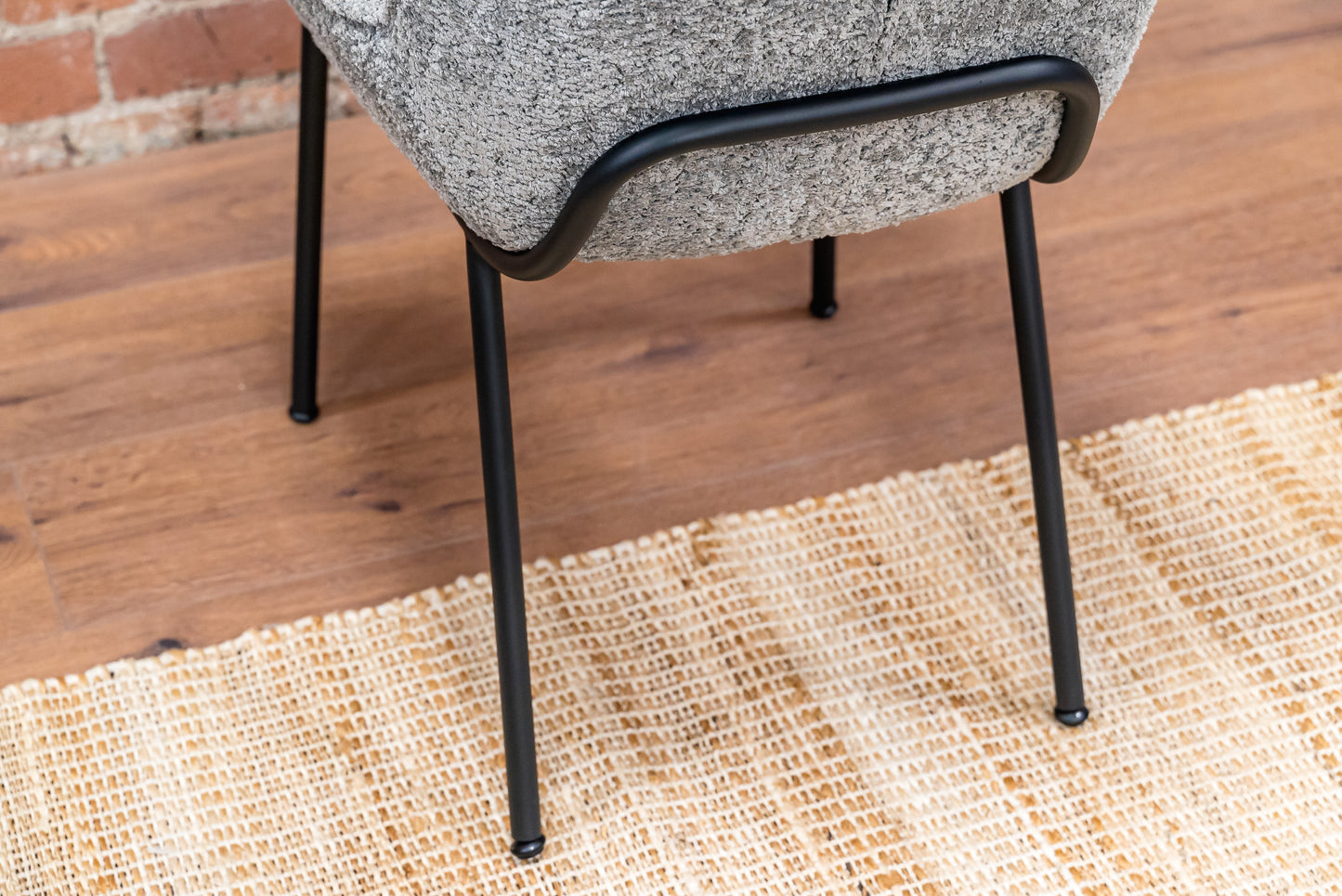 Nancy Dining Chair -Bouchle Grey