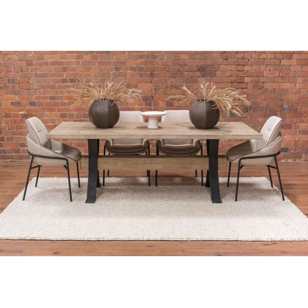 Harrison Range Leighton Chair - Beige & Dark Trim