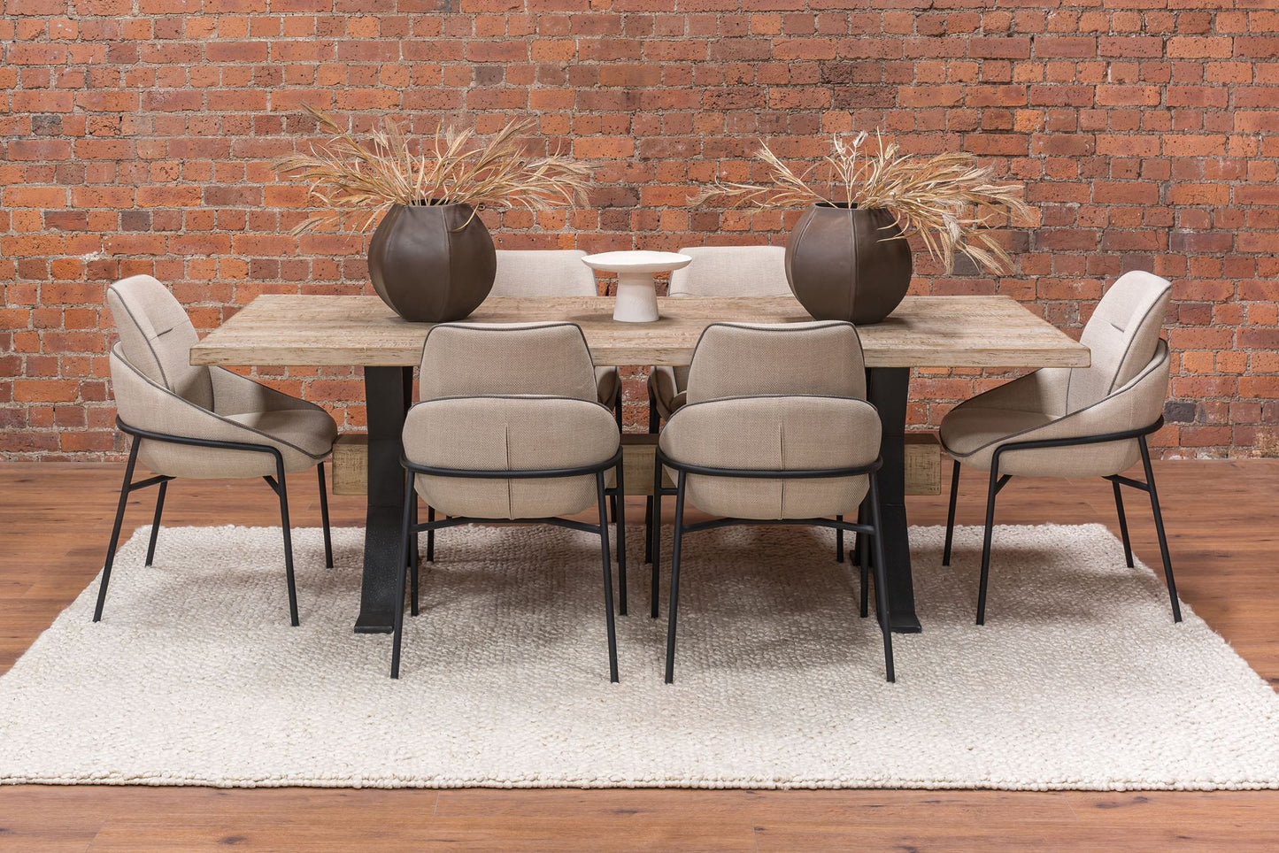 Harrison Range Leighton Chair - Beige & Dark Trim