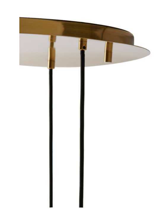 Jessica Ceiling Light – Glass Gold-Clear + Gold (3 Lights)