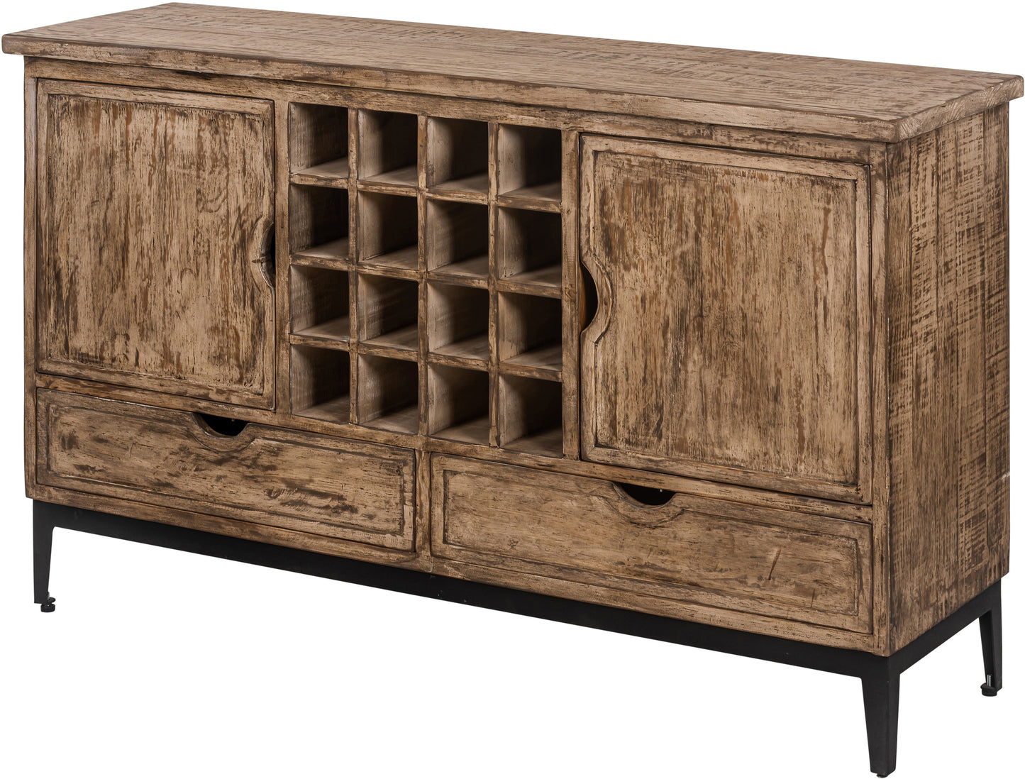 Harrison Range Sideboard with 16 Bottle Wine Rack