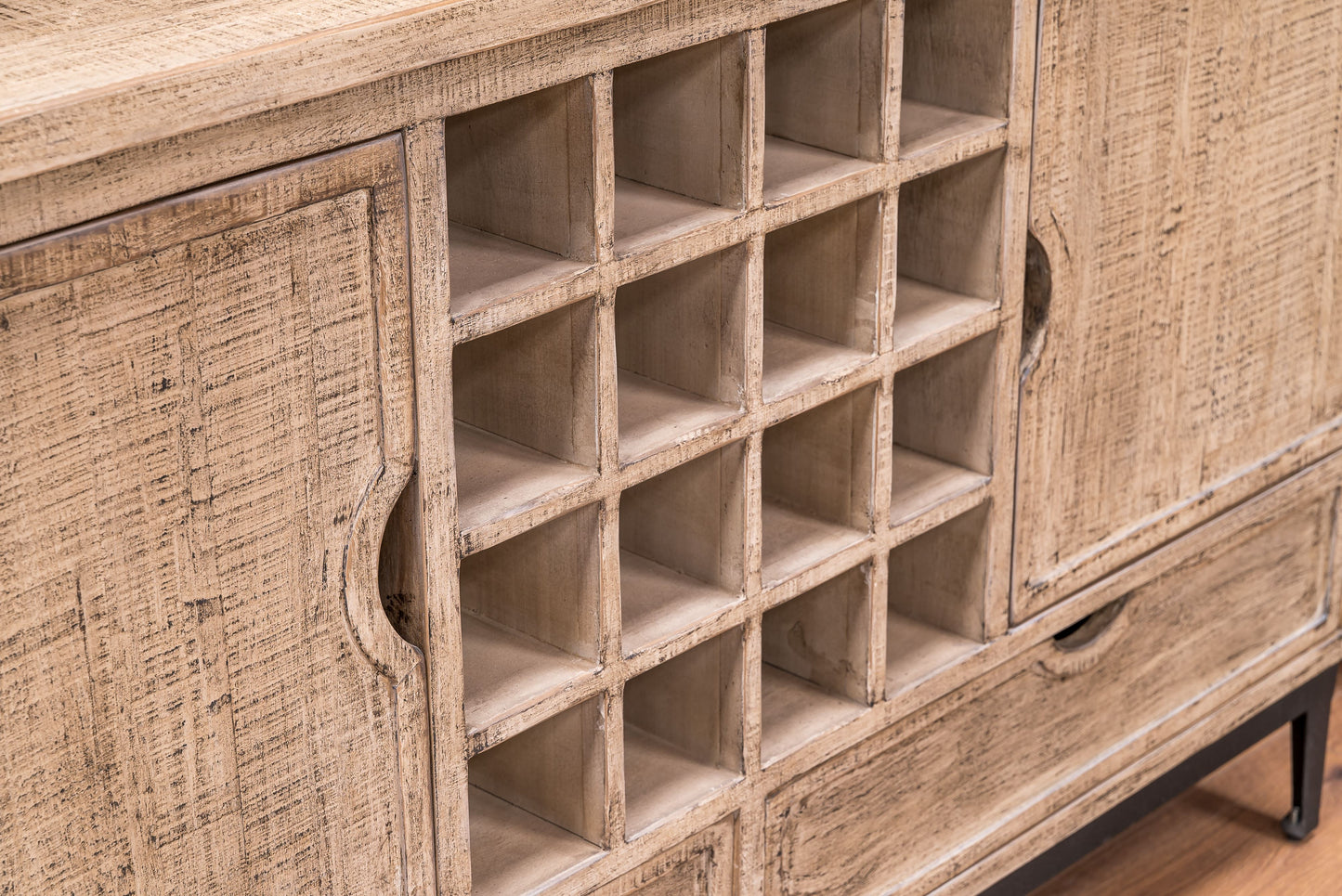 Harrison Range Sideboard with 16 Bottle Wine Rack