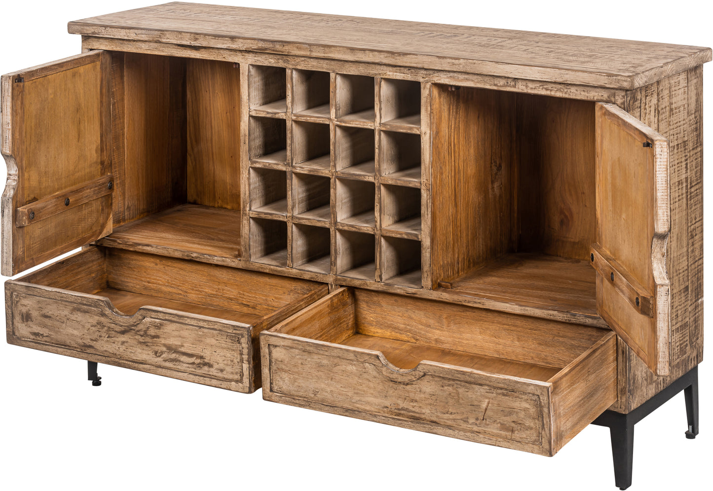 Harrison Range Sideboard with 16 Bottle Wine Rack