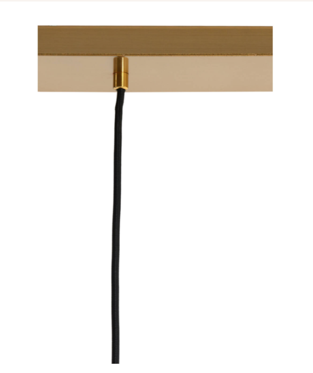 Pearl Ceiling Light – Glass Amber + Gold (Set of 3)