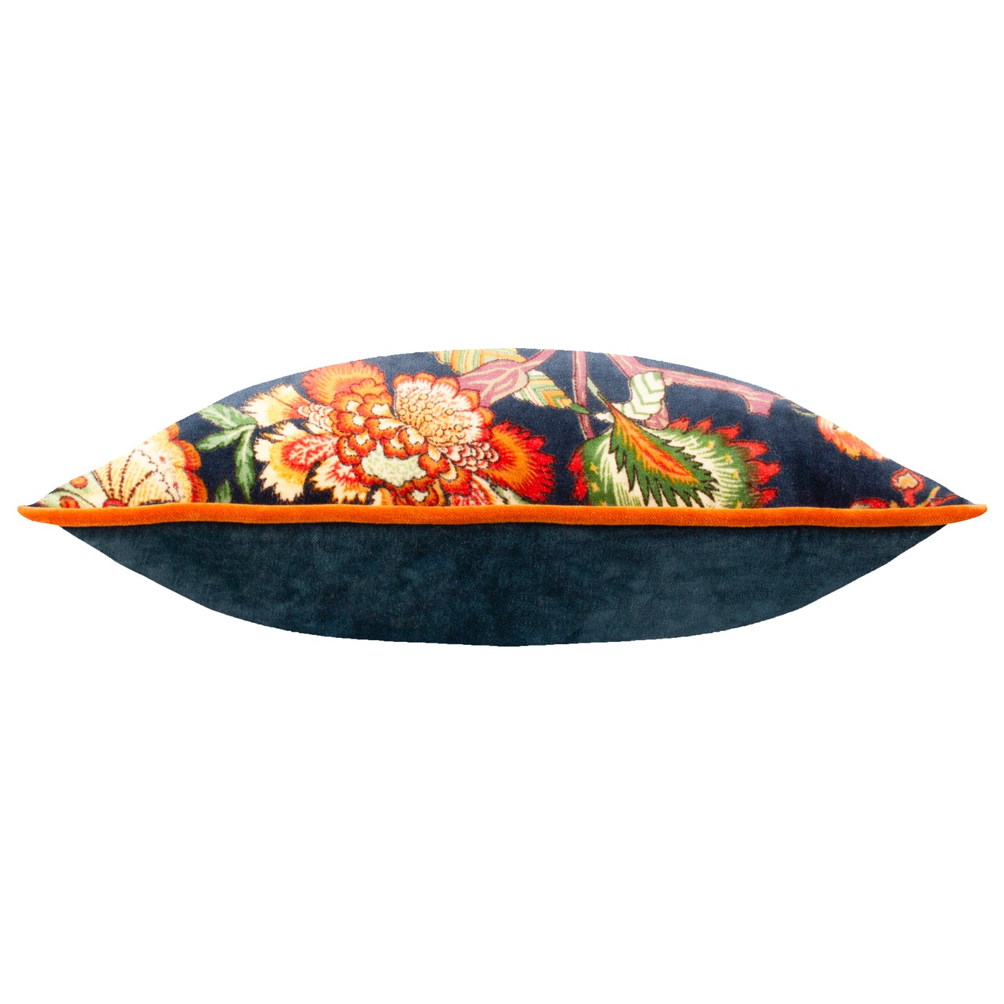 Regal Rhian Velvet Cushion in Royal Blue