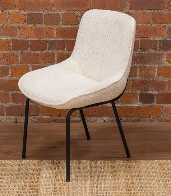 Nancy Dinning Chair - Bouchle White