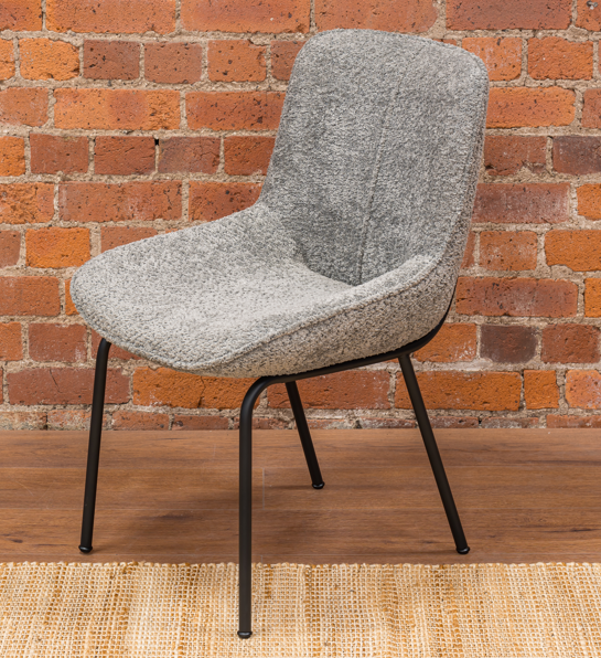 Nancy Dining Chair -Bouchle Grey