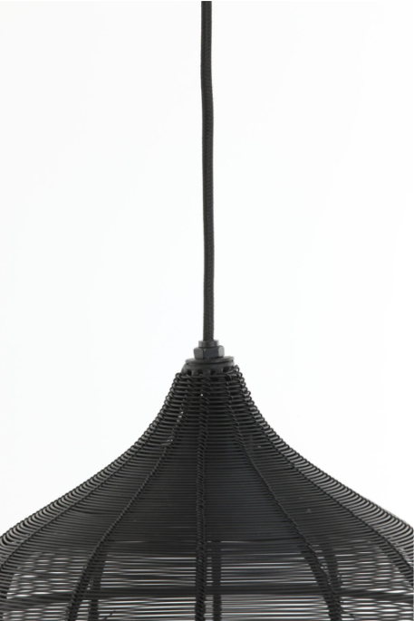 Varo Lighting Set of 3 Iron Hanging Ceiling Lights in Black