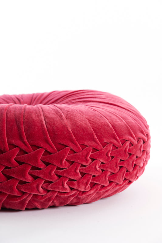 Whirl Cushion in Fushsia