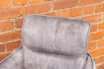 Polly Hollis Swivel Chair in Silver