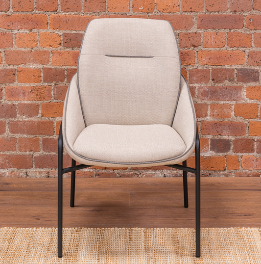 Harrison Range Leighton Chair - Beige & Dark Trim