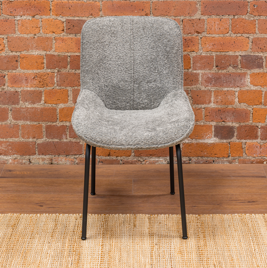 Nancy Dining Chair -Bouchle Grey