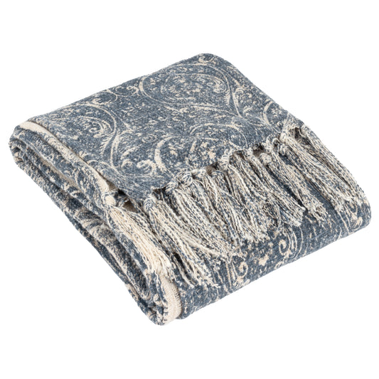 Serenity Damask Throw